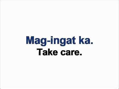 Take Care in Tagalog.